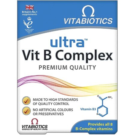 Ultra Vit B Complex Premium Quality, 60 tablete, Vitabiotics