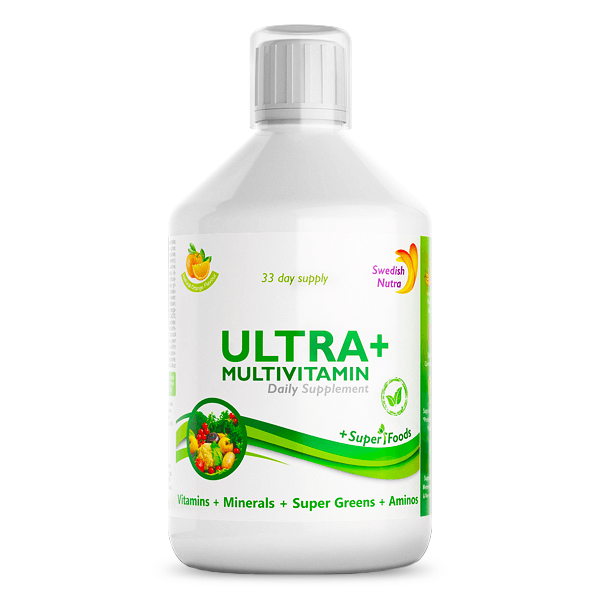 Ultra+ Multivitamine Lichide, 500ml, Swedish Nutra Vitamine si suplimente