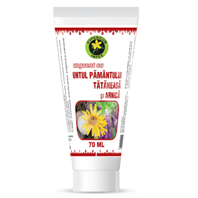 Unguent cu untul pamantului, tataneasa si arnica, 70 ml, Hypericum