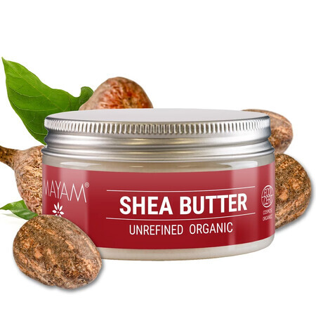 Unt de shea organic nerafinat (M - 1209), 100 g, Mayam