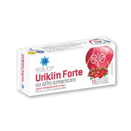 Uriklin Forte, 12 capsule, Helcor
