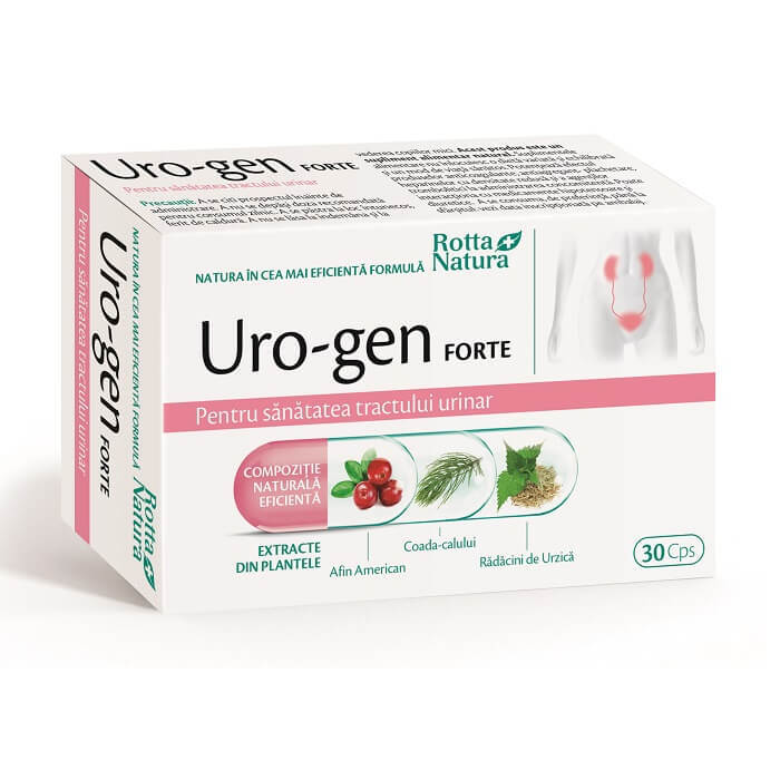 Uro-gen Forte, 30 capsule, Rotta Natura Vitamine si suplimente