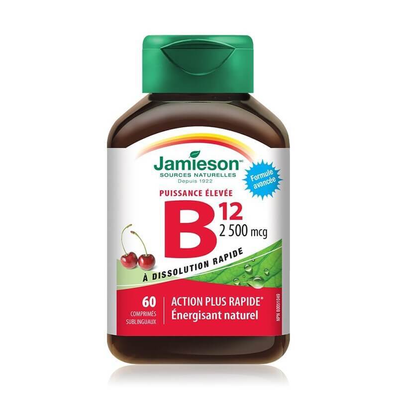 Vitamina B12 2500 mcg, 60 tablete, Jamieson Vitamine si suplimente