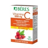 Vitamina C 1000 mg comprimat filmat RETARD + Vitamina D3 2000 UI, 30 comprimate, Beres