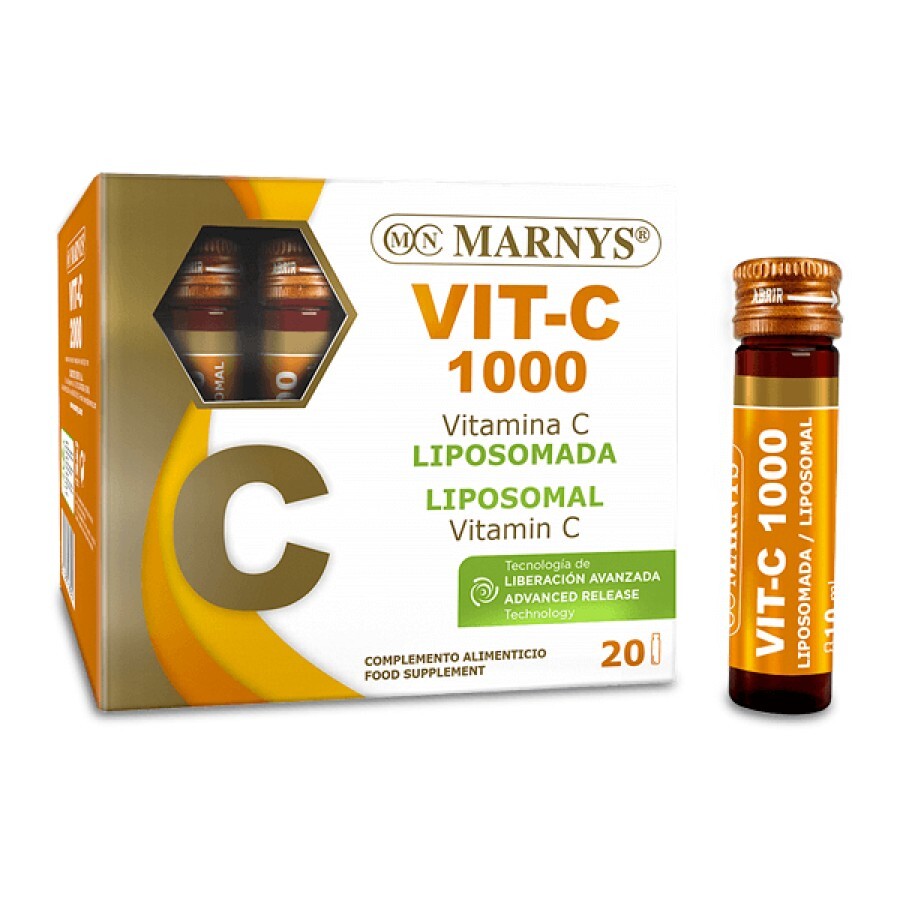 Vitamina C Lipozomală 1000 mg, 20 Fiole, Marnys recenzii