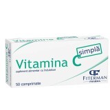 Vitamina C Simplă, 50 comprimate, Fiterman Pharma
