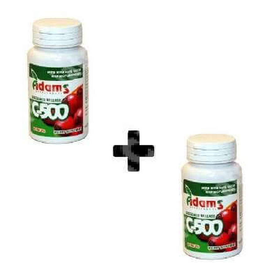 Vitamina C-500 cu Macese, 30 tablete, Adams Vision  (1+1)