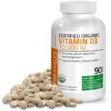 Vitamina D3 10.000 UI Organica, 90 tablete, Bronson Laboratories