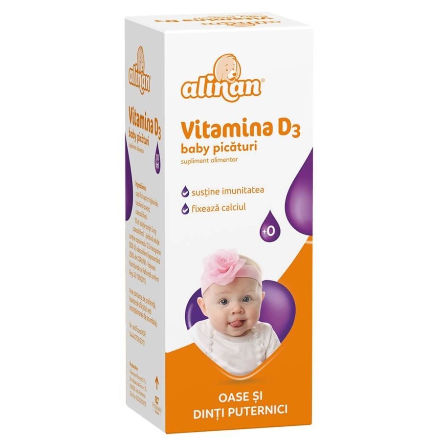 Vitamina D3 picături Alinan, 10 ml, Fiterman recenzii
