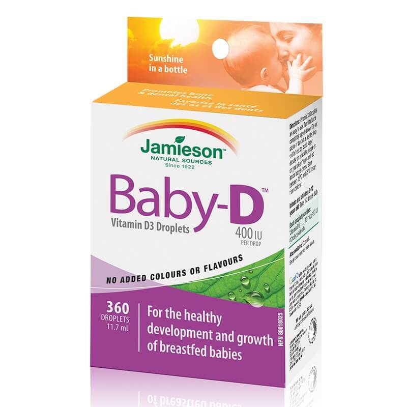 Vitamina D3 Picaturi pentru Copii 400 UI, 11.7 ml, Jamieson Vitamine si suplimente