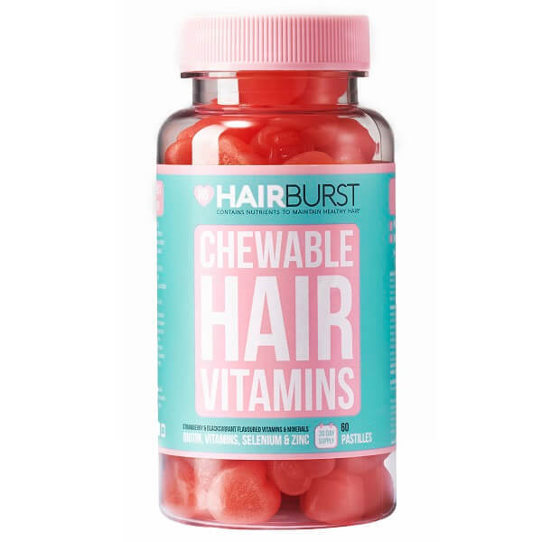 Vitamine masticabile pentru par, 60 jeleuri, HairBurst