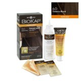 Vopsea permanentă pentru păr Nutricolor, Nuanţa Tabascco Blond 6.0, 140 ml, Biokap