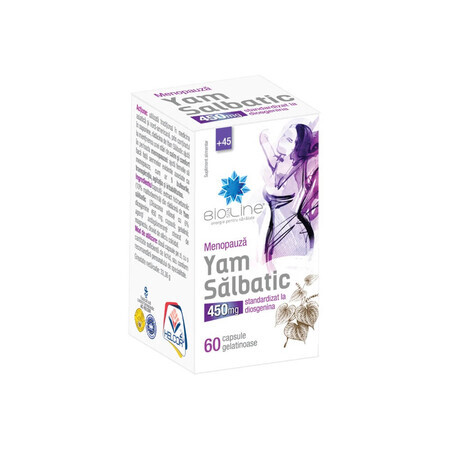 Yam sălbatic 450 mg, 60 capsule, Helcor