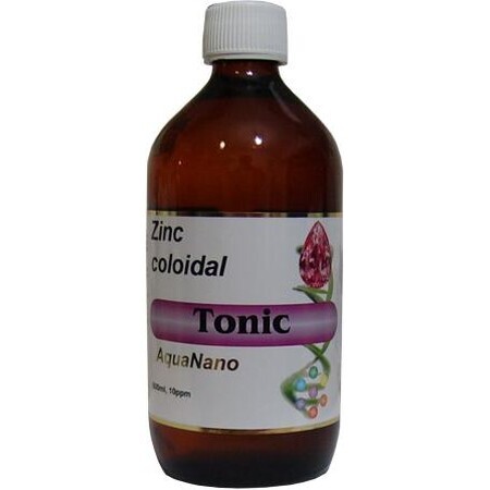 Zinc coloidal Tonic Aquanano, 500 ml, Aghoras Invest