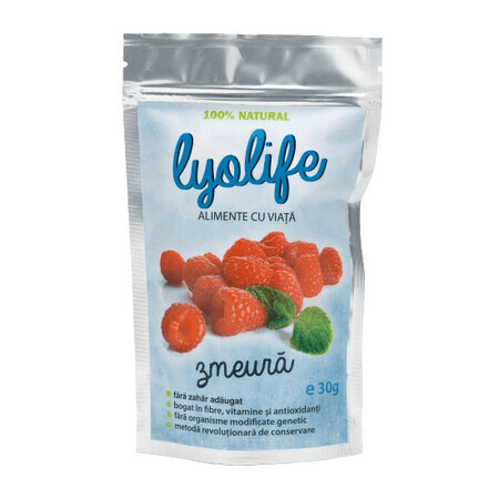 Zmeura liofilizata Lyolife, 30 g, Lifesense