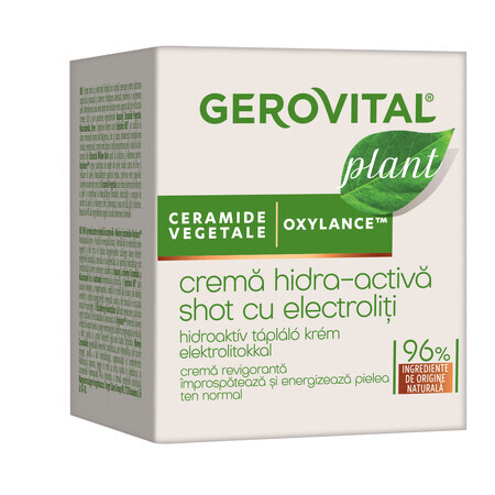 Crema Hidra-Activa Shot cu electroliti Plant, 50 ml, Gerovital