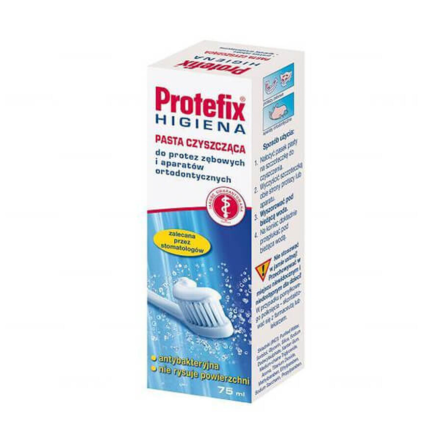 Protefix Hygiene, pastă de curățare pentru proteze și aparate ortodontice, 75 ml