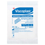 Viscoplast, tampoane de tifon sterile, 17 fire, 8 straturi, 10 cm x 10 cm, 3 bucăți