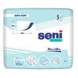 Seni Soft Super, sanitary pads, 40 cm x 60 cm, 5 units