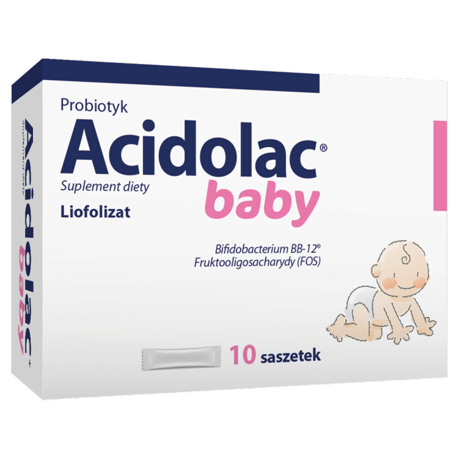 Acidolac Baby, pentru sugari și copii, 10 plicuri