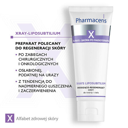 Pharmaceris X-Rays Liposubtilium, Cremă calmantă și regenerantă pentru față și corp, 75 ml