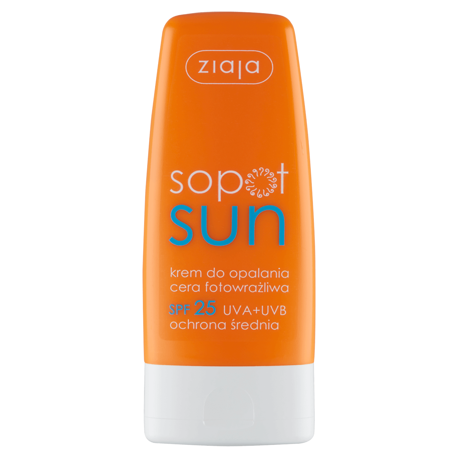 Ziaja Sopot Sun, cremă de protecție solară, piele fotosensibilă, SPF 25, 60 ml