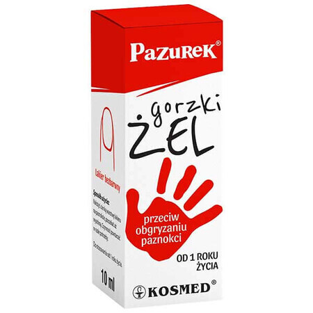 Kosmed Pazurek, gel amar împotriva mușcăturii unghiilor, 10 ml