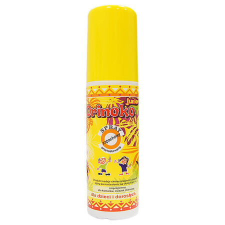 Orinoko Junior, spray de protecție împotriva țânțarilor, căpușelor și moustelor, 90 ml