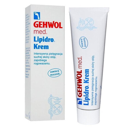 Gehwol med Lipidro, Cremă hidratantă pentru picioare, 75 ml