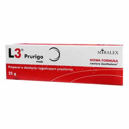 L3 prurigo, unguent de protecție și îngrijire, ameliorarea mâncărimilor, 25 g