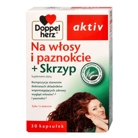 Doppelherz aktiv Na Włosy i Paznokcie + Horsetail, 30 comprimate