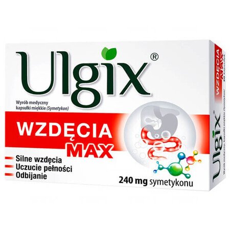 Ulgix Flatulence Max 240 mg, 30 capsule moi