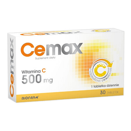 CeMax 500 mg, 30 comprimate cu eliberare prelungită
