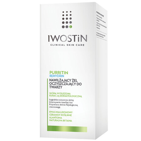 Iwostin Purritin Rehydrin, Gel de spălare hidratant pentru față, 150 ml
