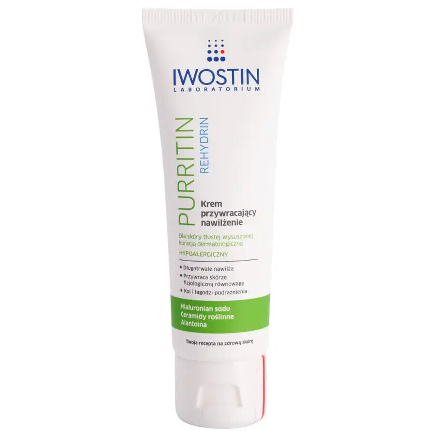 Iwostin Purritin Rehydrin, feuchtigkeitsspendende Creme, 40ml.