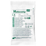 Matopat Matocomp Matocomp, comprese de tifon steril, cu 17 fire, 12 straturi, 5 cm x 5 cm, 5 bucăți