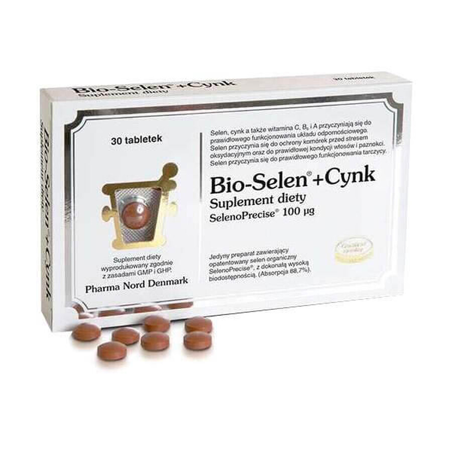 Pharma Nord Bio-Selen + Zinc, 30 comprimate