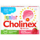 Cholinex Junior, pentru copii &#238;ncep&#226;nd cu v&#226;rsta de 4 ani, aromă de zmeură, 16 pastiluțe AMBALAJ DISTRUS