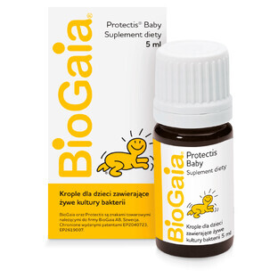 BioGaia Protectis Baby, picături pentru copii, flacon, 5 ml