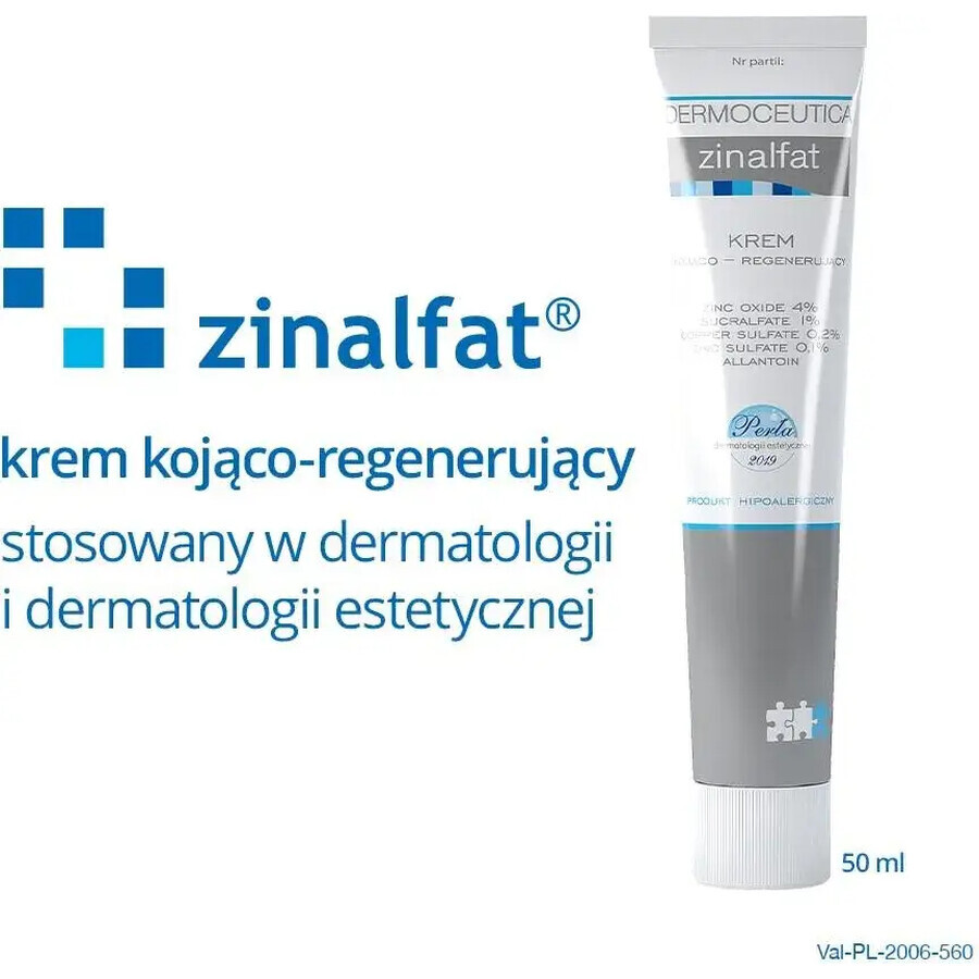 Dermoceutica Zinalfat, Cremă calmantă și regenerantă, 50 ml