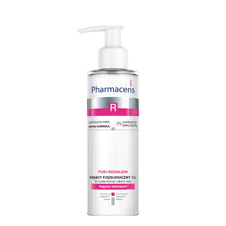 Pharmaceris R Puri Rosalgin, Gel de curățare facială fiziologică, calmant, 190 ml