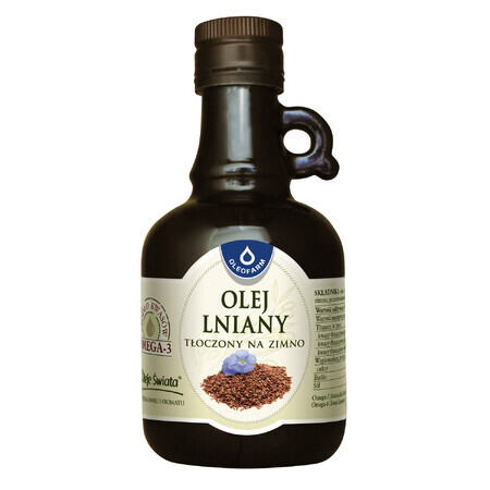 Oleofarm Oils of the World Ulei de semințe de in, presat la rece, 250 ml