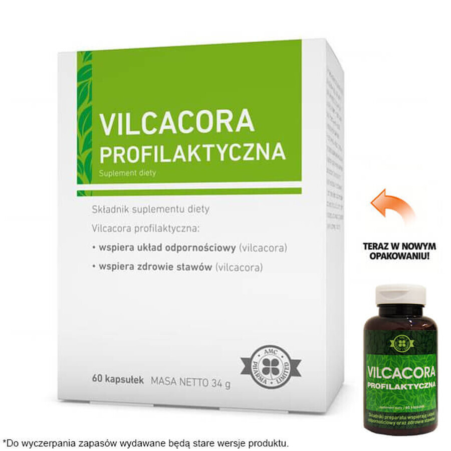AMC Pharma Vilcacora Prophylactic, 60 capsule