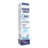 Magnum Chelat Max - Integratore Alimentare con Magnesio Chelato, 20 Compresse Effervescenti. Sostegno per Sistema Nervoso e Muscolare. Energia e Benessere.