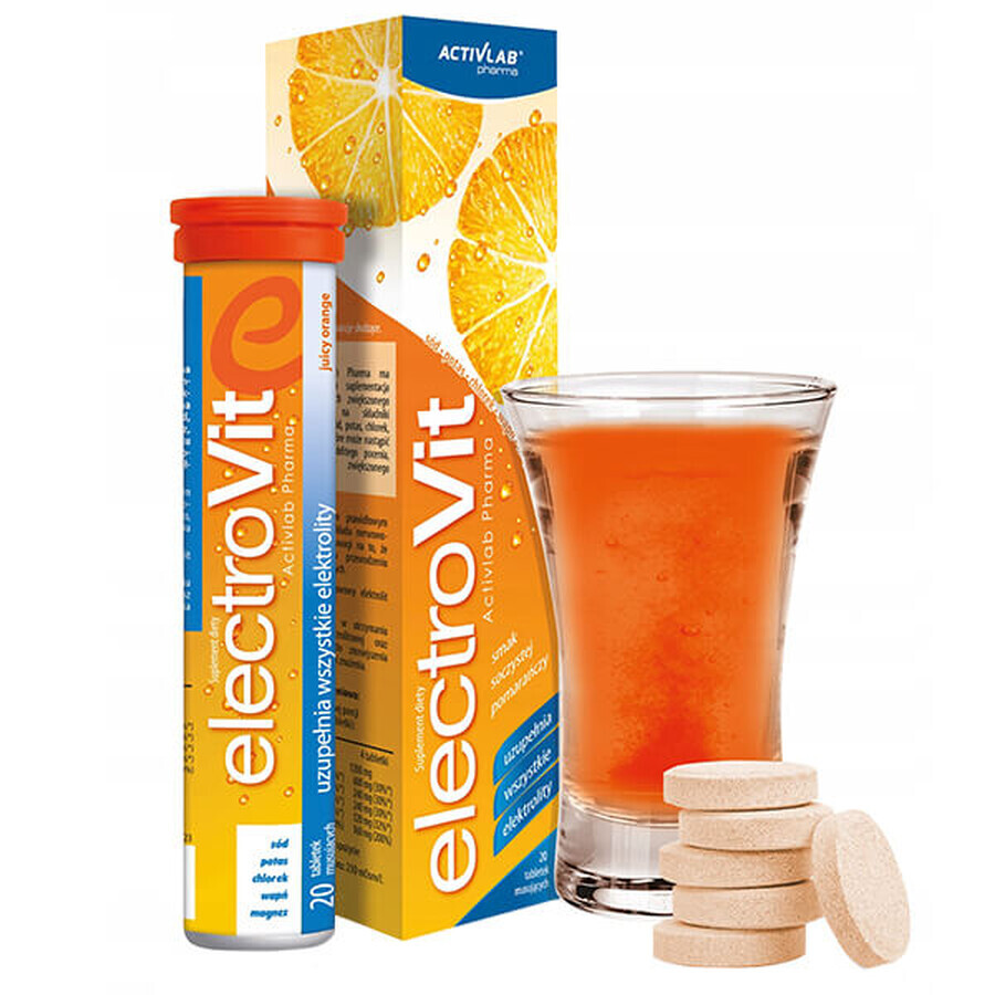 Activlab Pharma ElectroVit, aromă de portocale, 20 comprimate efervescente