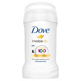 Dove Deodorante Stick 40ml - Protezione efficace e invisibile per tutto il giorno. Sicurezza e freschezza a lungo termine.