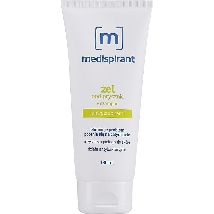 Medipirant, douchegel en shampoo 2 in1, 180 ml