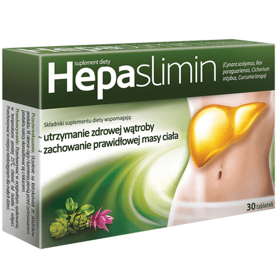 Hepaslimin, 30 comprimate