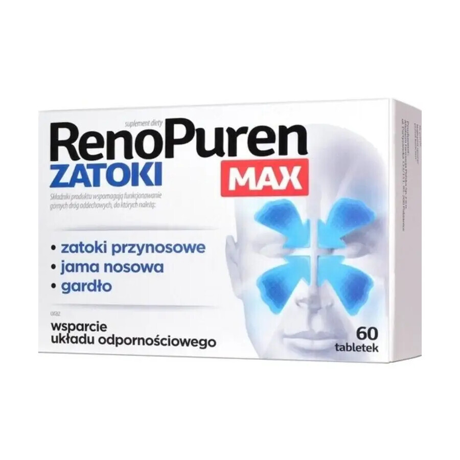 RenoPuren Zatoki Max, 60 comprimate