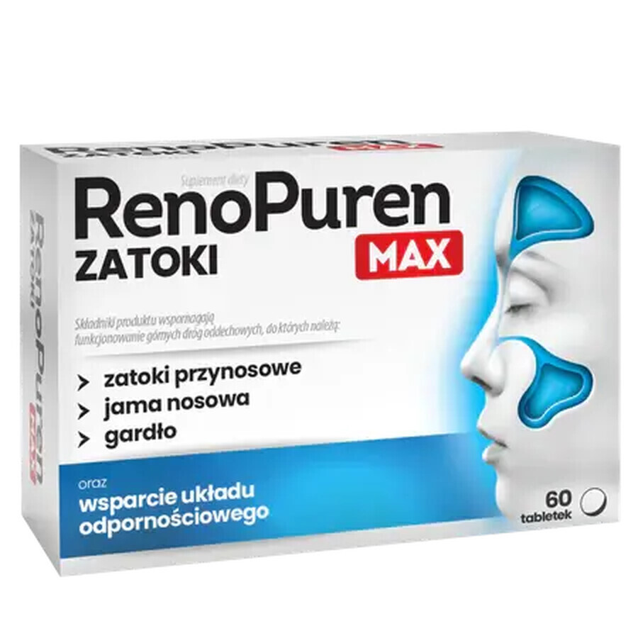 RenoPuren Zatoki Max, 60 comprimate